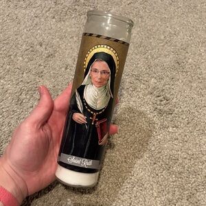 Saint Ruth Decorative Prayer Candle - Black and Gold
